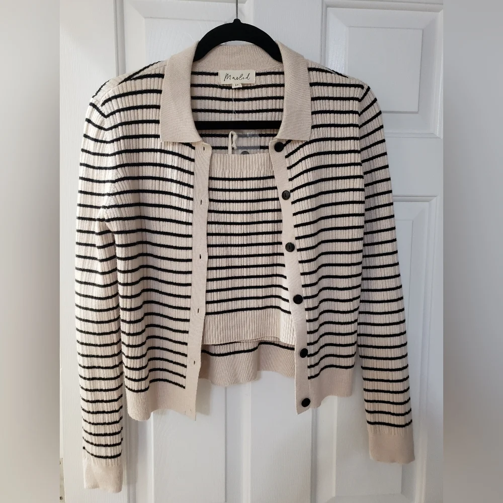 Marled 3-piece Rib-knit set for Women M - Picture 4 of 8